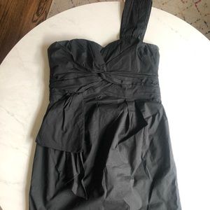 One Shoulder Blacker Cocktail Dress